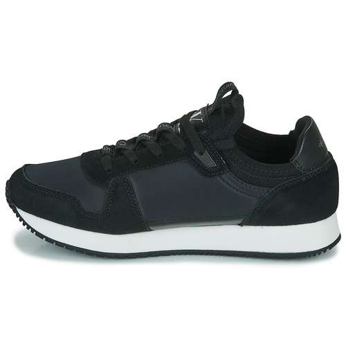Calvin Klein Jeans - RUNNER SOCK LACEUP NY-LTH W - Noir / Blanc