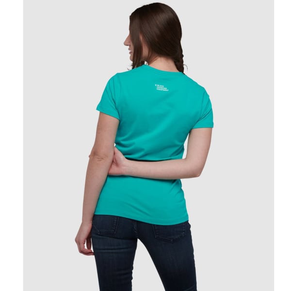 T-shirt escalade BLACK DIAMOND W MOUNTAIN LOGO SS TEE DARK PATINA
