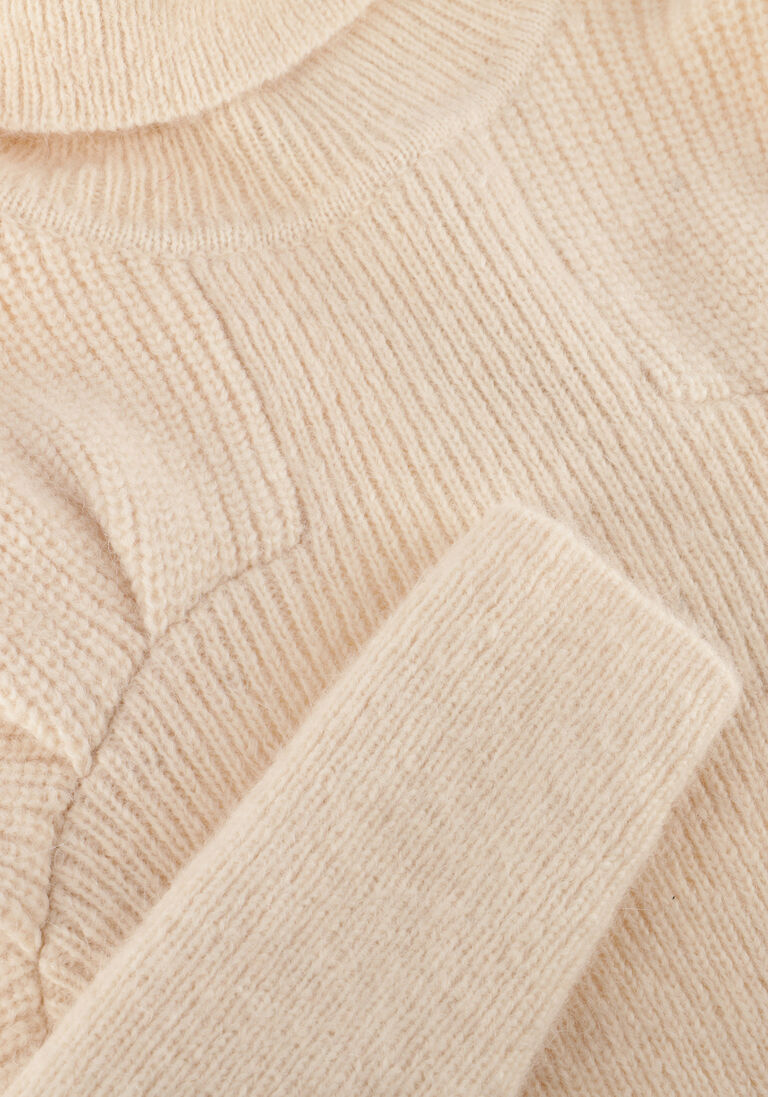 creme dante6 trui rye pleated sweater