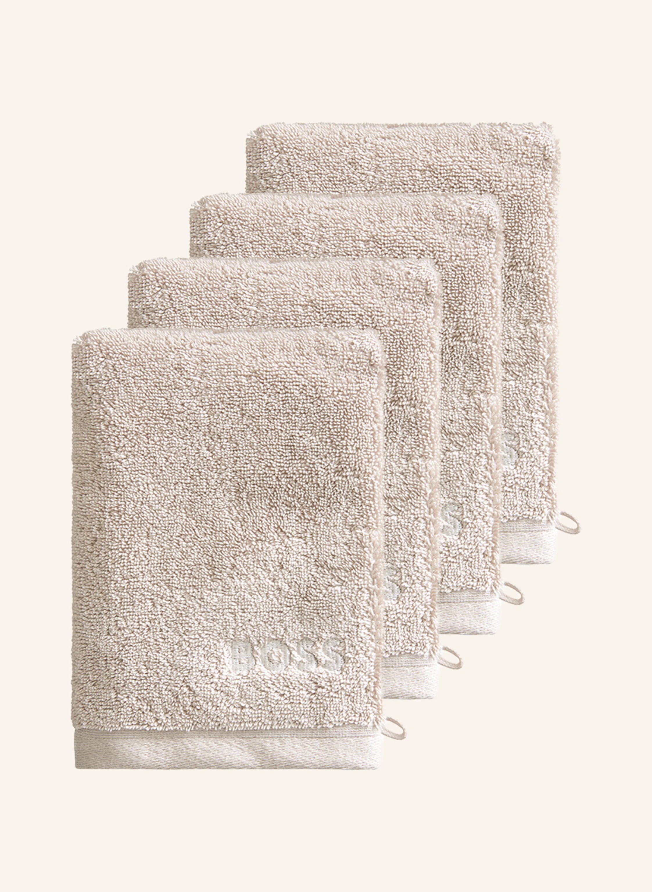 BOSS 4er-Set Waschhandschuhe 4ER-SET WASCHHANDSCHUHE