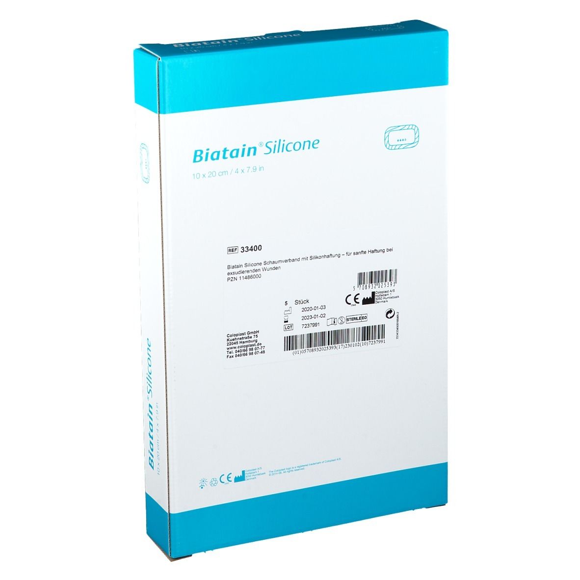 BIATAIN® Silicone Schaumverband 10 x 20 cm