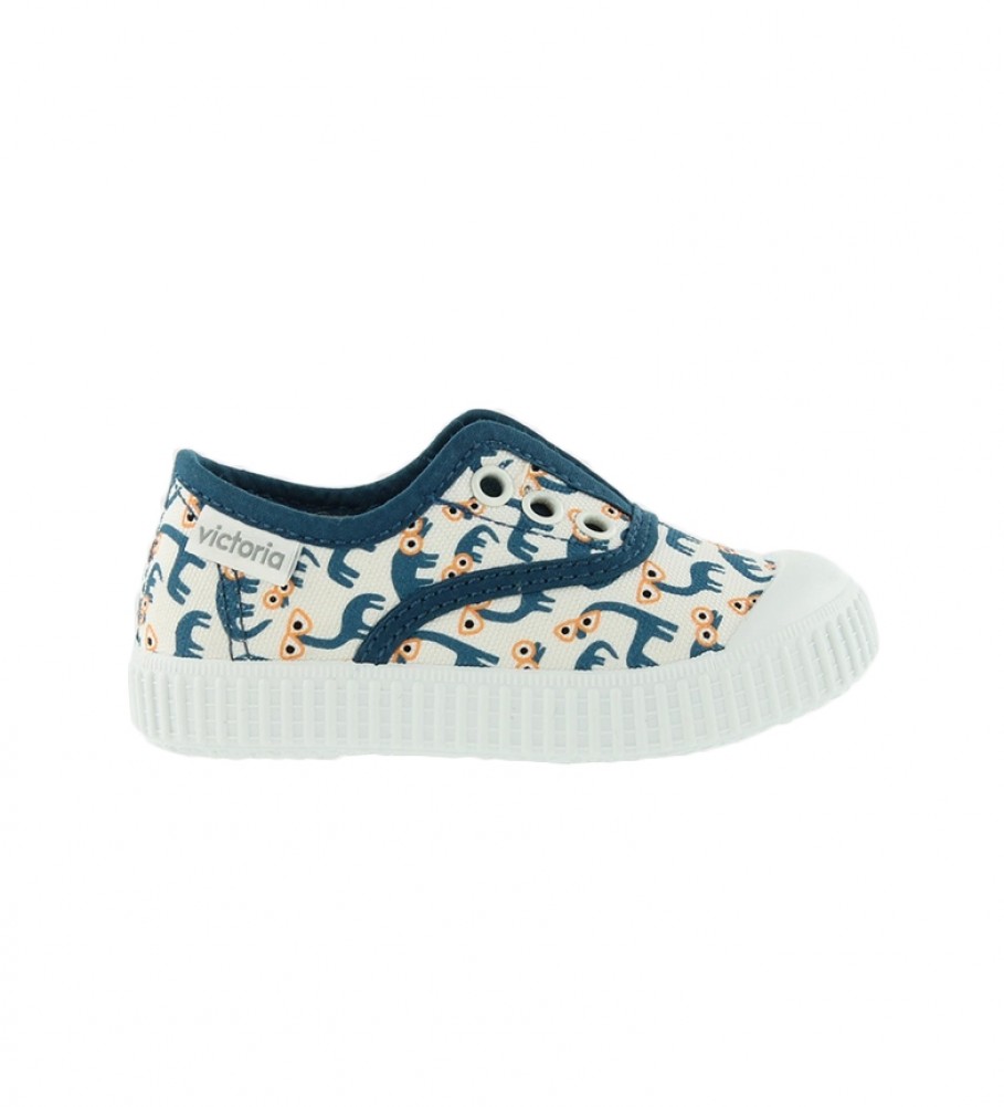 Victoria English Slipper por Jessica Nielsen azul