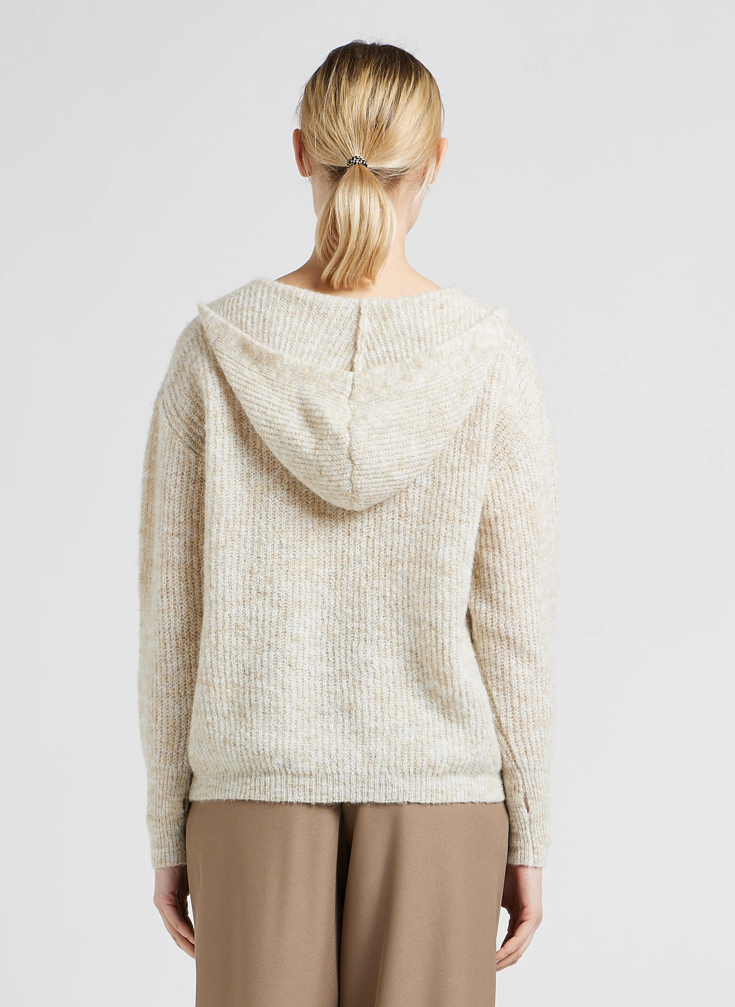 Pull à capuche | Beige
