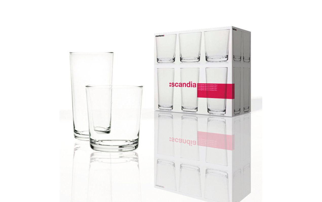Trinkglas Scandia 12 StückGläser Set mit 2 Grössen à 6 Stück