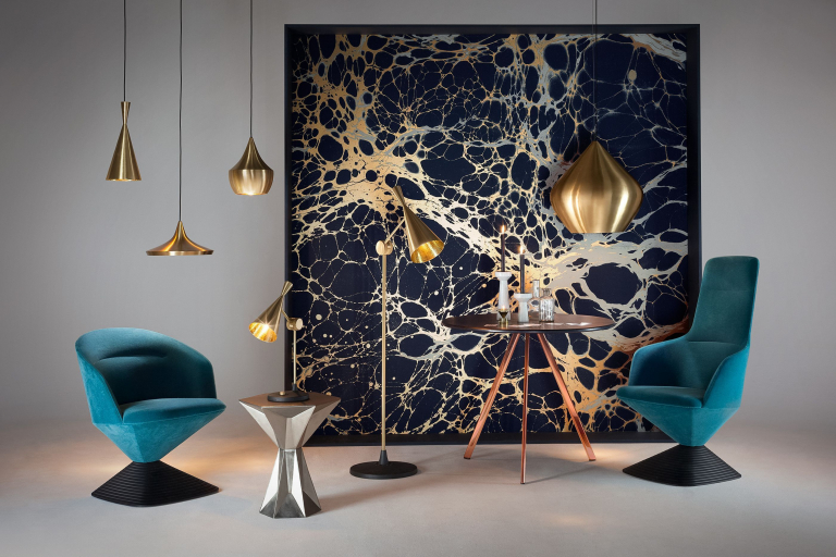 Tom Dixon Beat Light vloerlamp messing