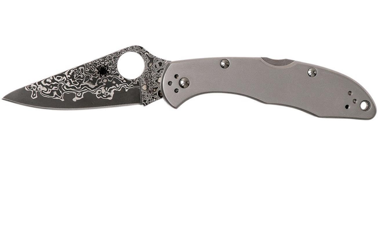 Spyderco Delica 4 Titanium Damascus C11TIPD zakmes