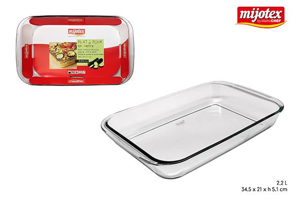 PLAT RECTANGLE VERRE 2.2L