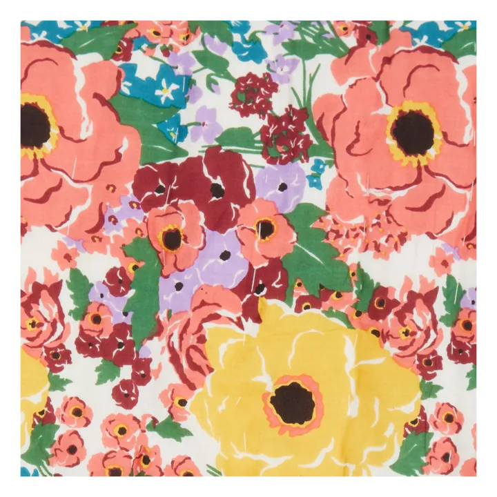 Lucas du Tertre Plaid quilté réversible Helen Flower | Blanc