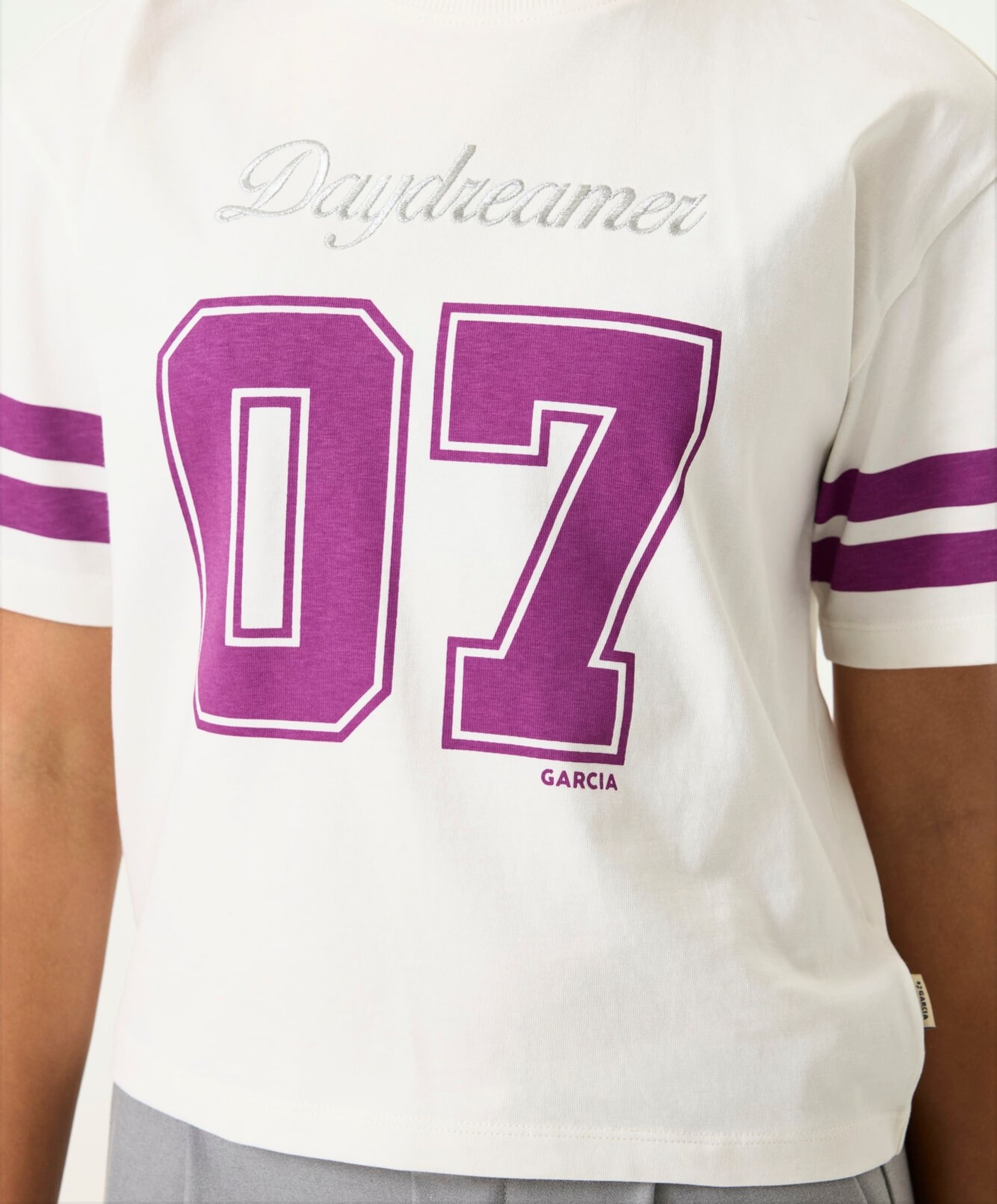 Garcia Meisjes T-shirt ecru