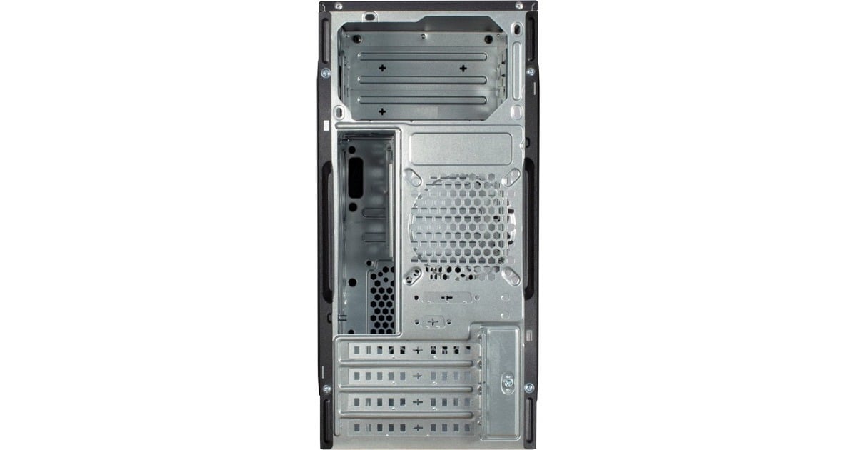 Inter-TechIT-6505 Reto mini tower behuizing  (Zwart | 2x USB-A)