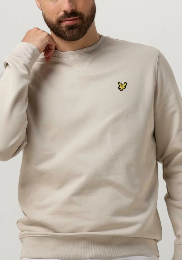 LYLE & SCOTT beige lyle & scott trui crew neck sweatshirt