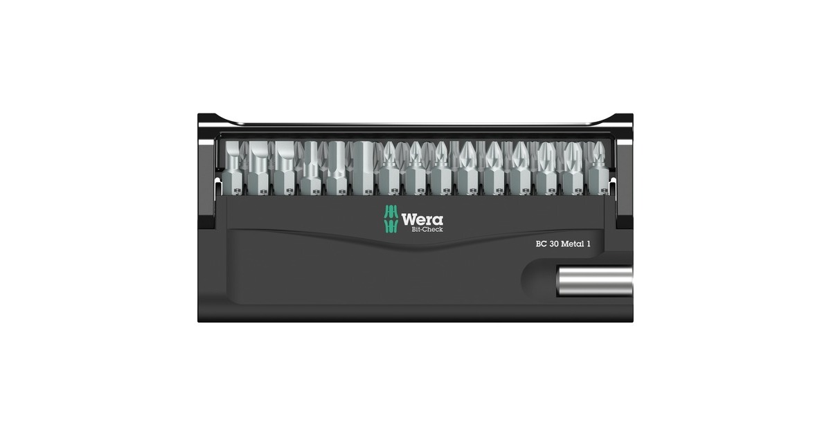 WeraBit-Check 30 Metal 1 bitset  (30-delig)