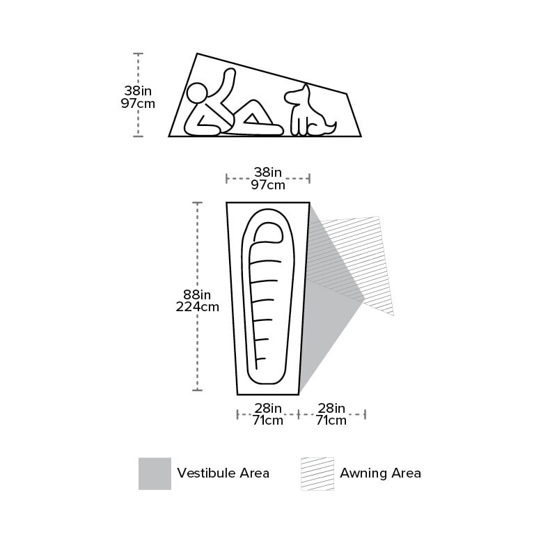 Big Agnes Copper Spur HV UL 1<br>Solo telt