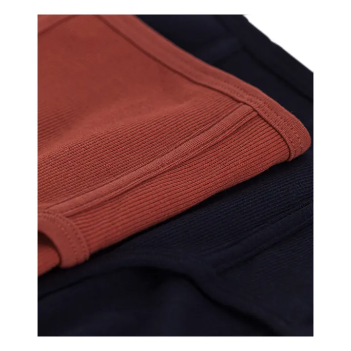 Petit Bateau Lot 2 Culottes Taille Haute - Collection Femme | Bleu marine