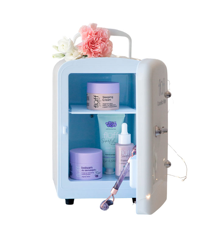 Fluff - Mini Geladeira Cosmética - Branco