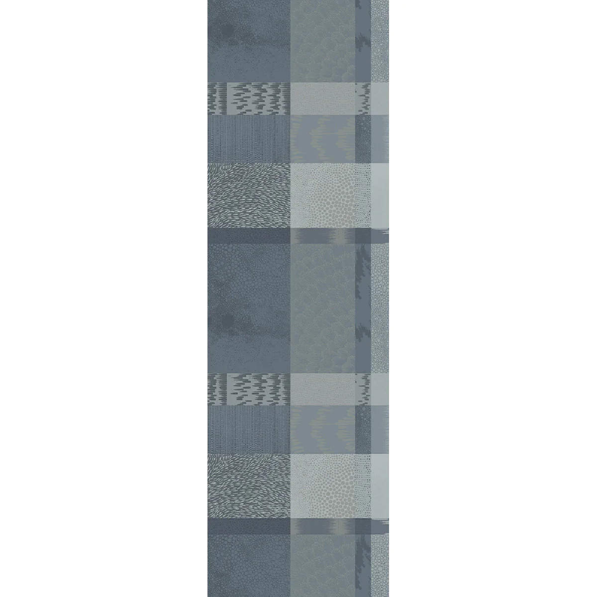 Chemin de table pur coton gris 180X55 Garnier Thiebaut