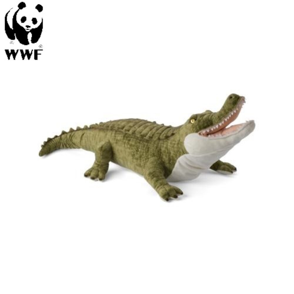 WWF Plüschtier Krokodil (58cm) lebensecht Kuscheltier Stofftier Plüschfigur
