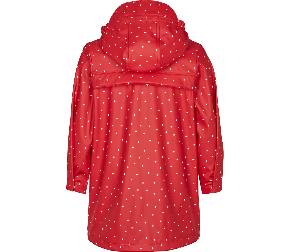 October Jacket, Regnjakke - Red Dew Dot