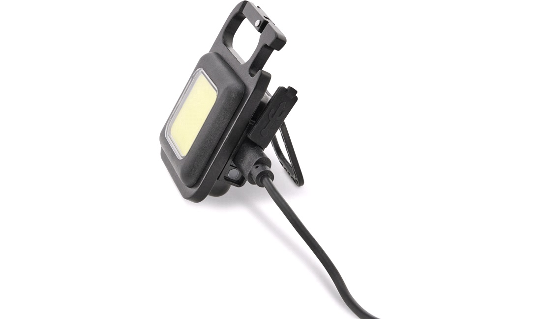 Kraftig mini lygte, 500 Lm, genopladelig
