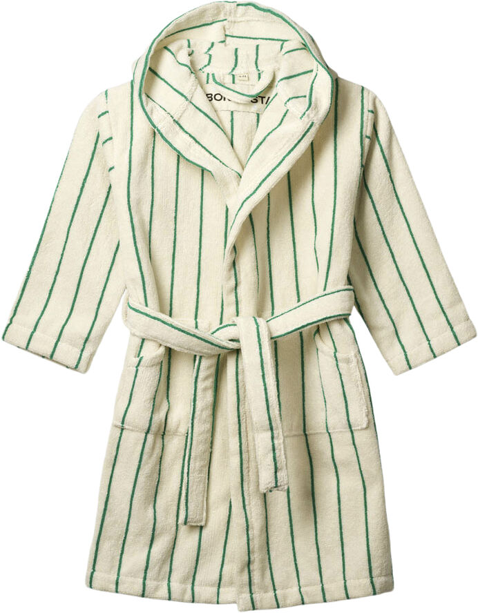 Bongusta Naram Kids Bathrobe Pure white & grass