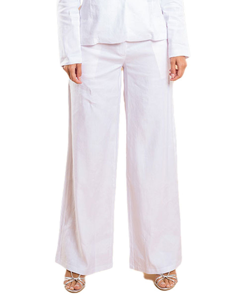 HBT NEW HARMONY MIX LIN - CHLOÉ PANTALON BLANC