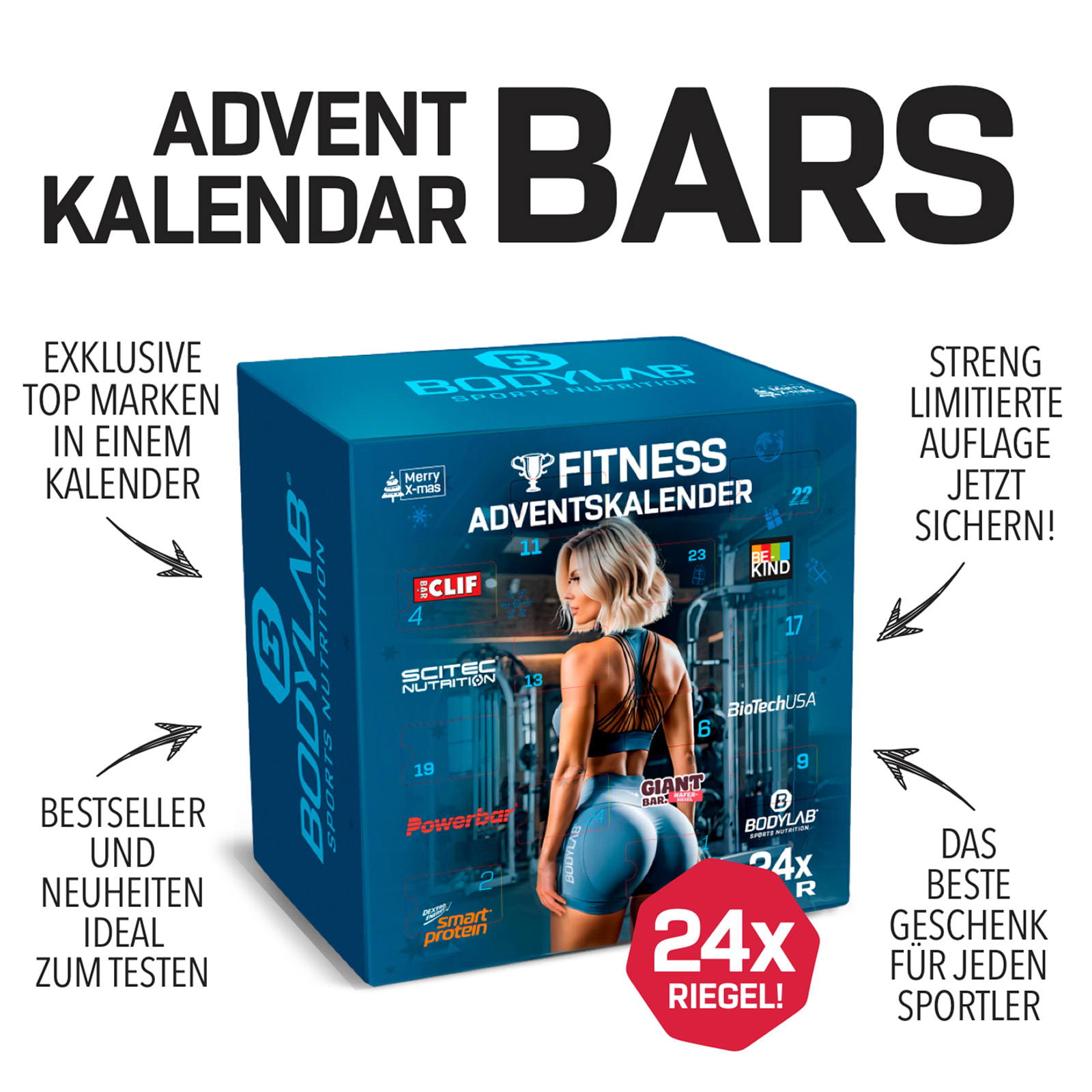 BLACK DEAL mit Adventskalender + Whey + Creatine