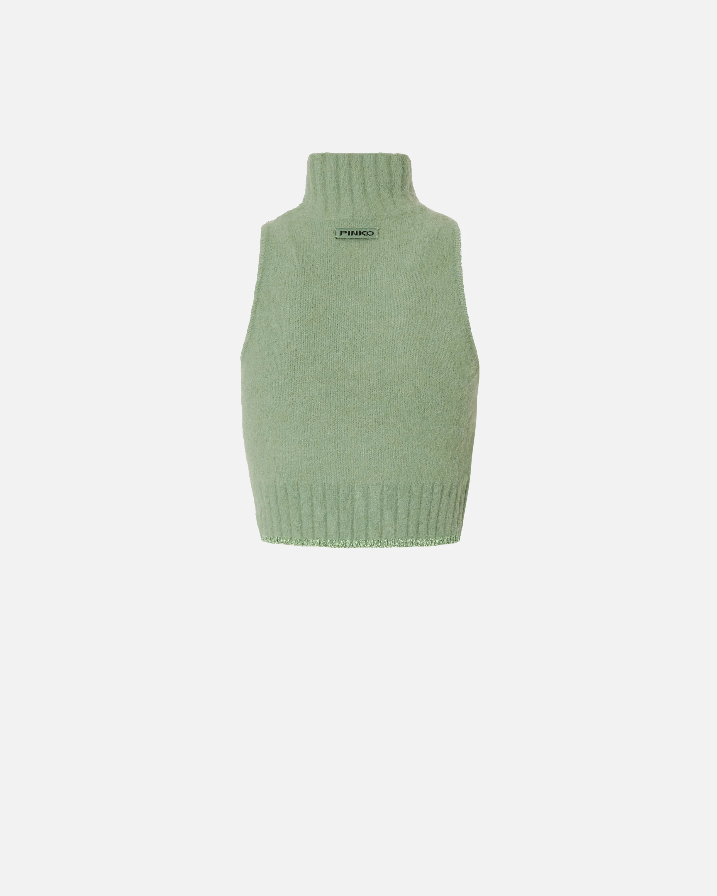 Crop top sans manches | Vert