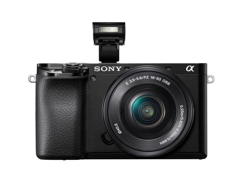 Sony Fotokamera Alpha 6100 Kit 16-50 / 55-210 APS-C-Kamera mit durchgehendem High-Speed-Tracking