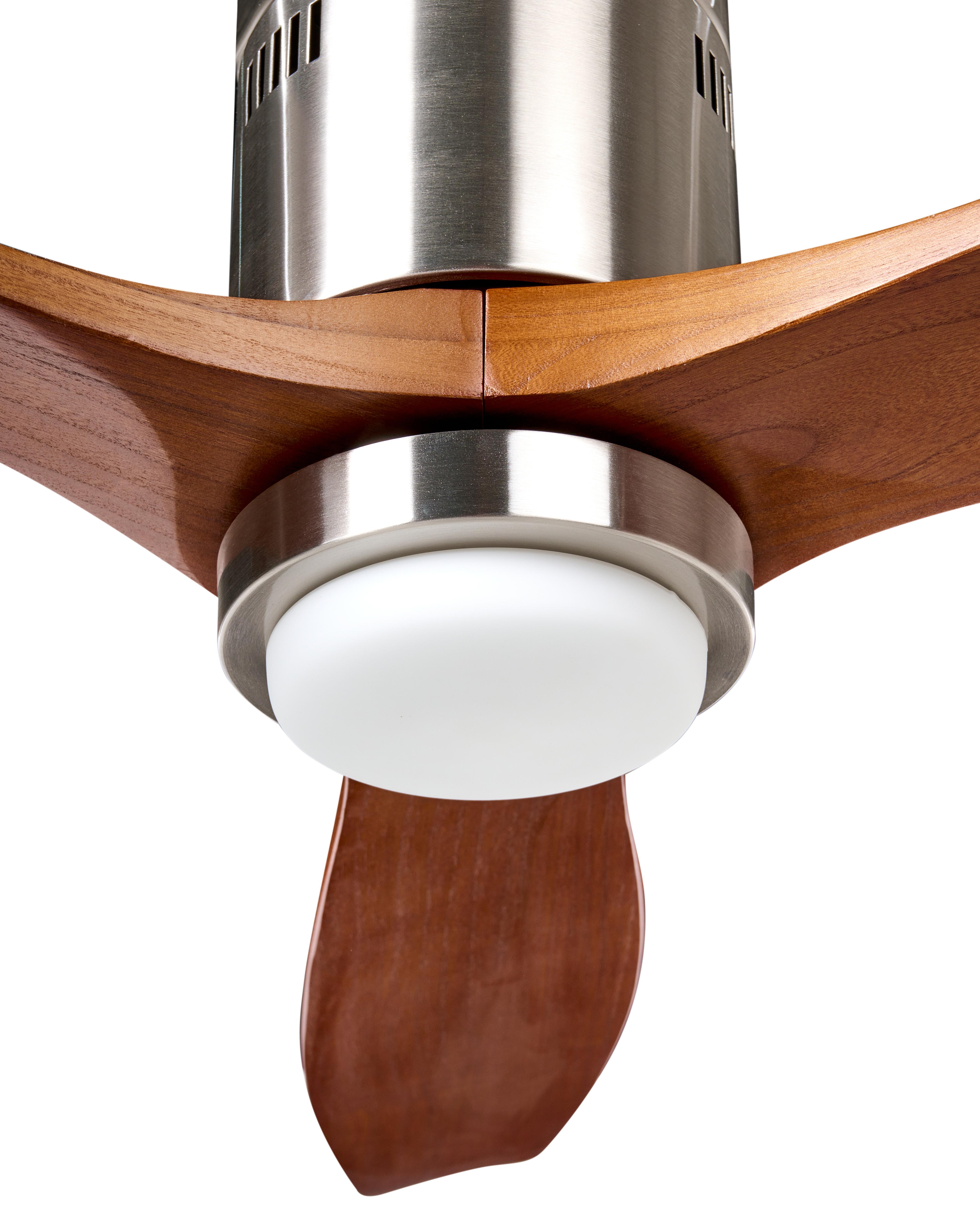 Plafondventilator met verlichting PIAYE met afstandsbediening LED Bruin