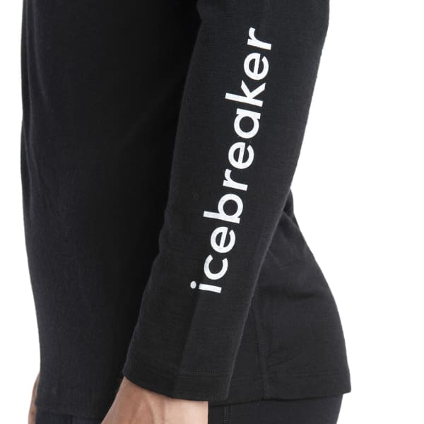 T-shirt thermique ICEBREAKER M MERINO 200 OASIS LS CREWE ICEBREAKER WORD BLACK