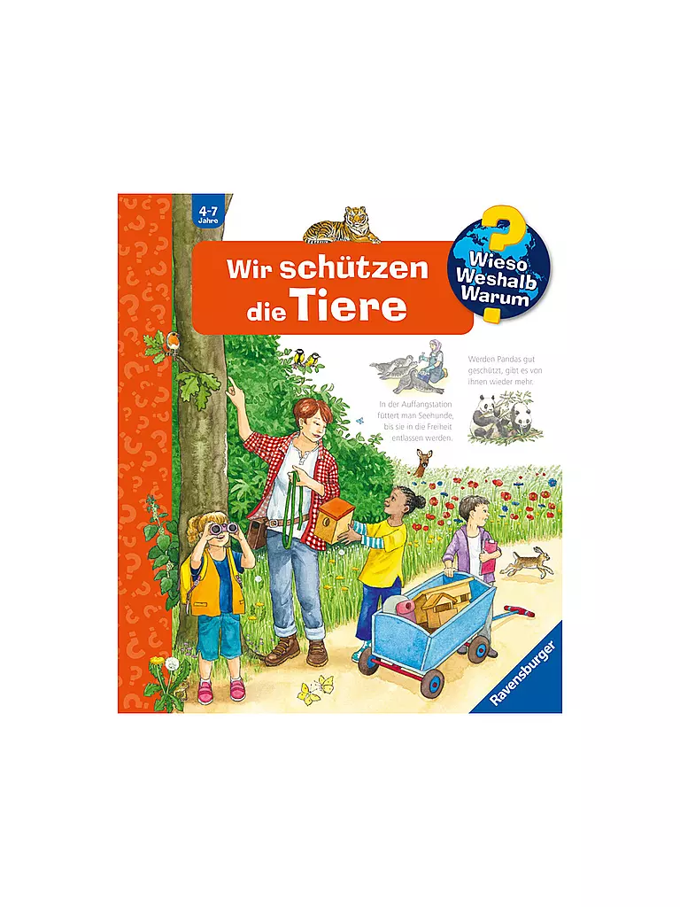 RAVENSBURGER Buch - Wieso Weshalb Warum -   Wir schützen die Tiere  keine Farbe