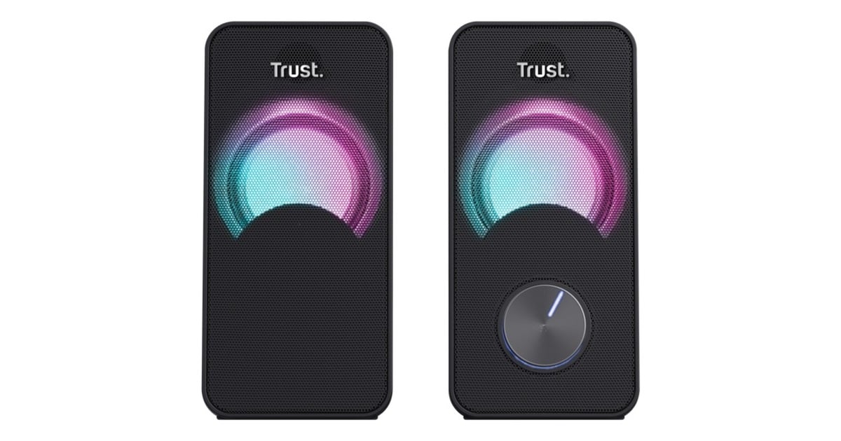 TrustArys Compact 2.0 speakerset met RGB pc-luidspreker  (Zwart)