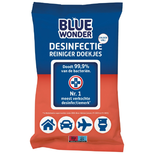 Blue Wonder Desinfectie Reiniger Doekjes 20ST