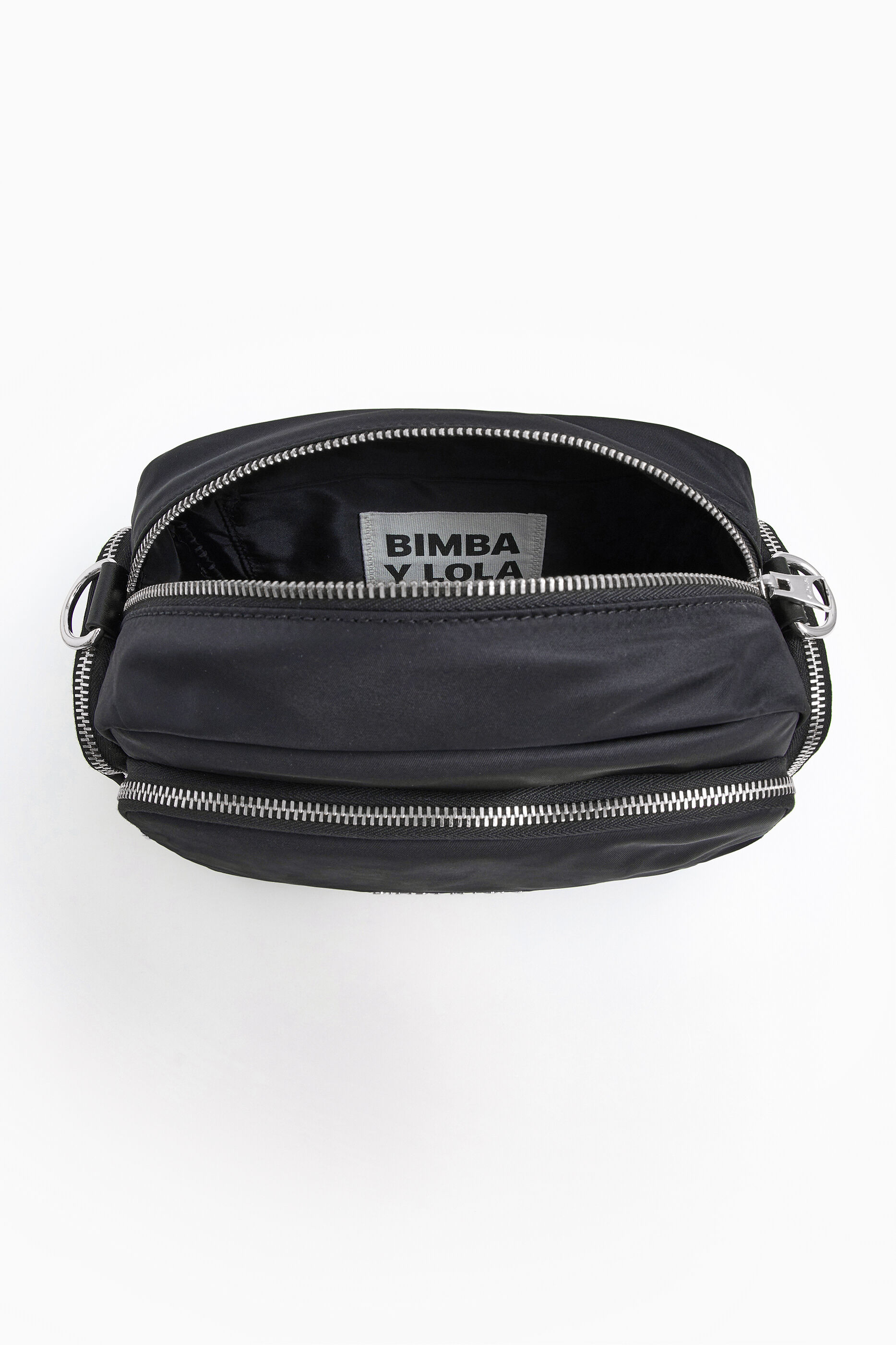 Bolsa de ombro M em nylon preto