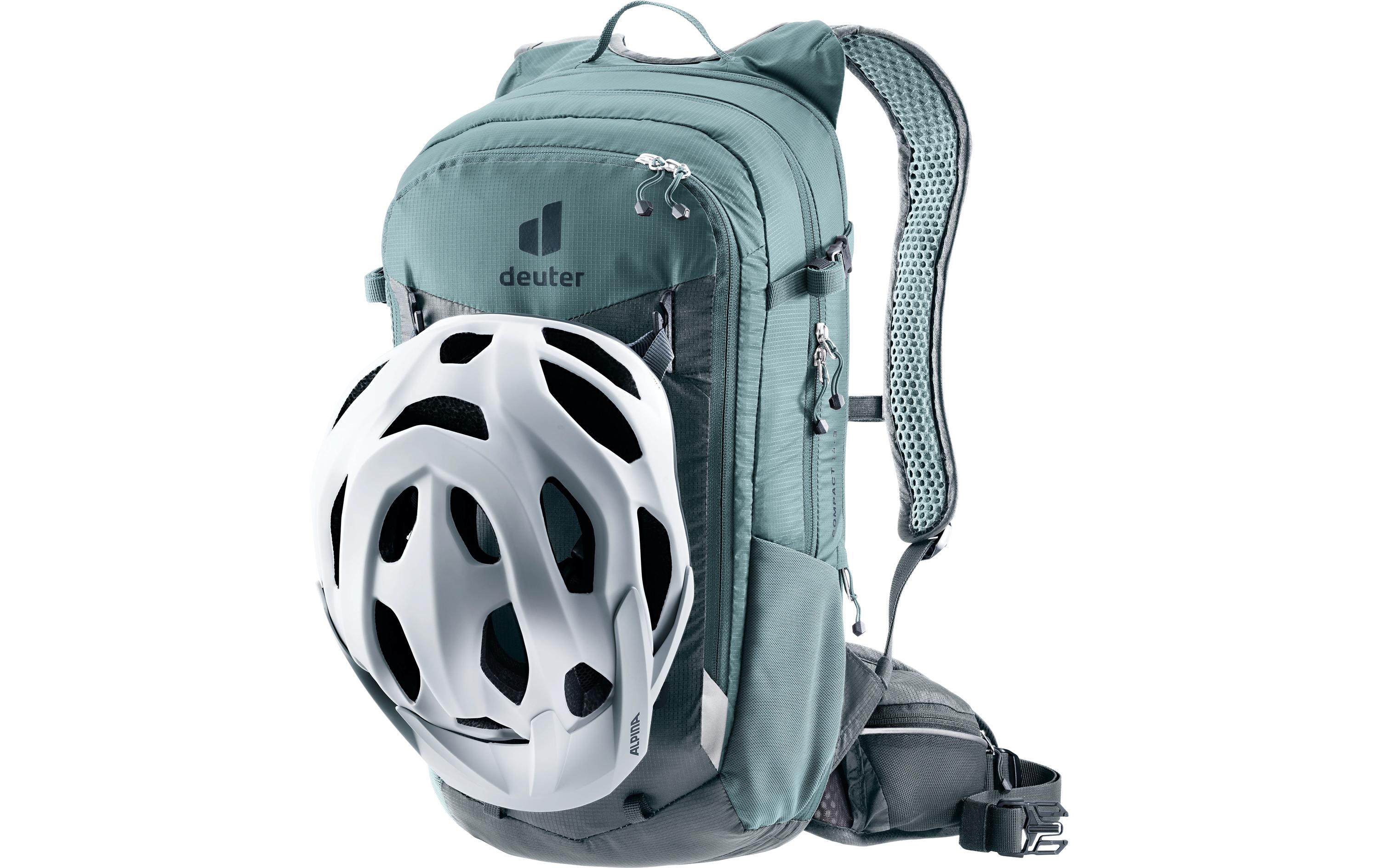 Rucksack Compact 14+3 Dunkelgrau/DunkelgrünMountainbike-Rucksack