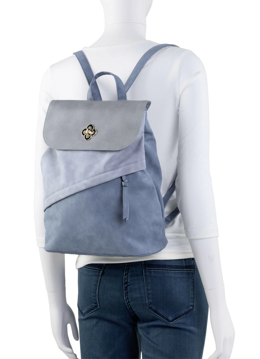 Rucksack mit Überschlag und Drehschloss
