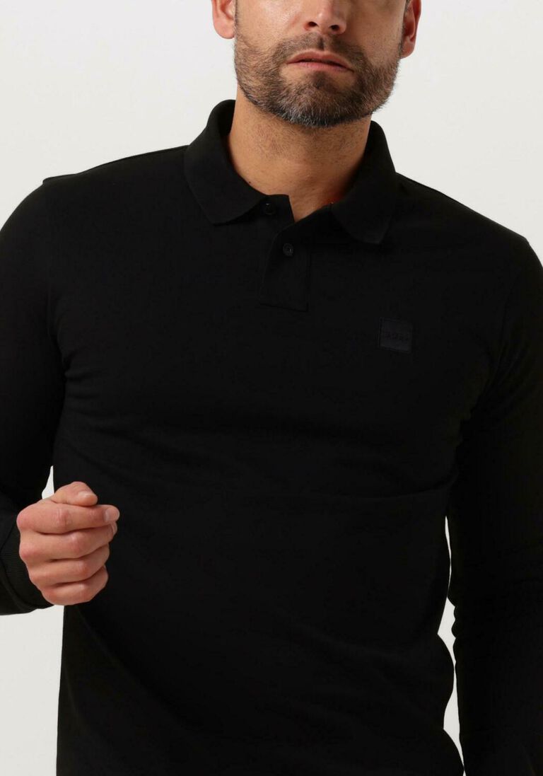 BOSS zwarte boss polo passerby