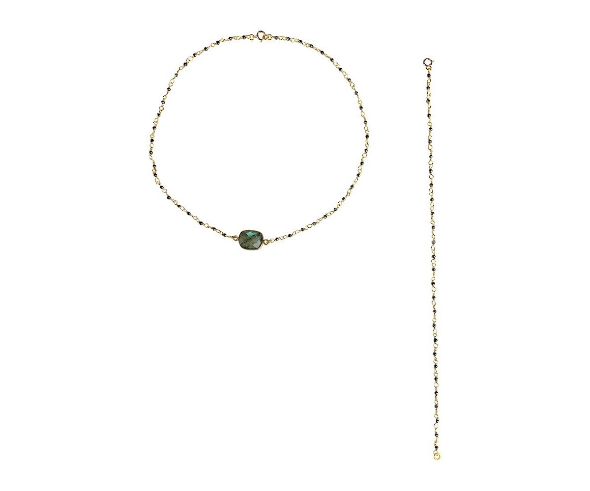 Choker et bijou de dos Hatha