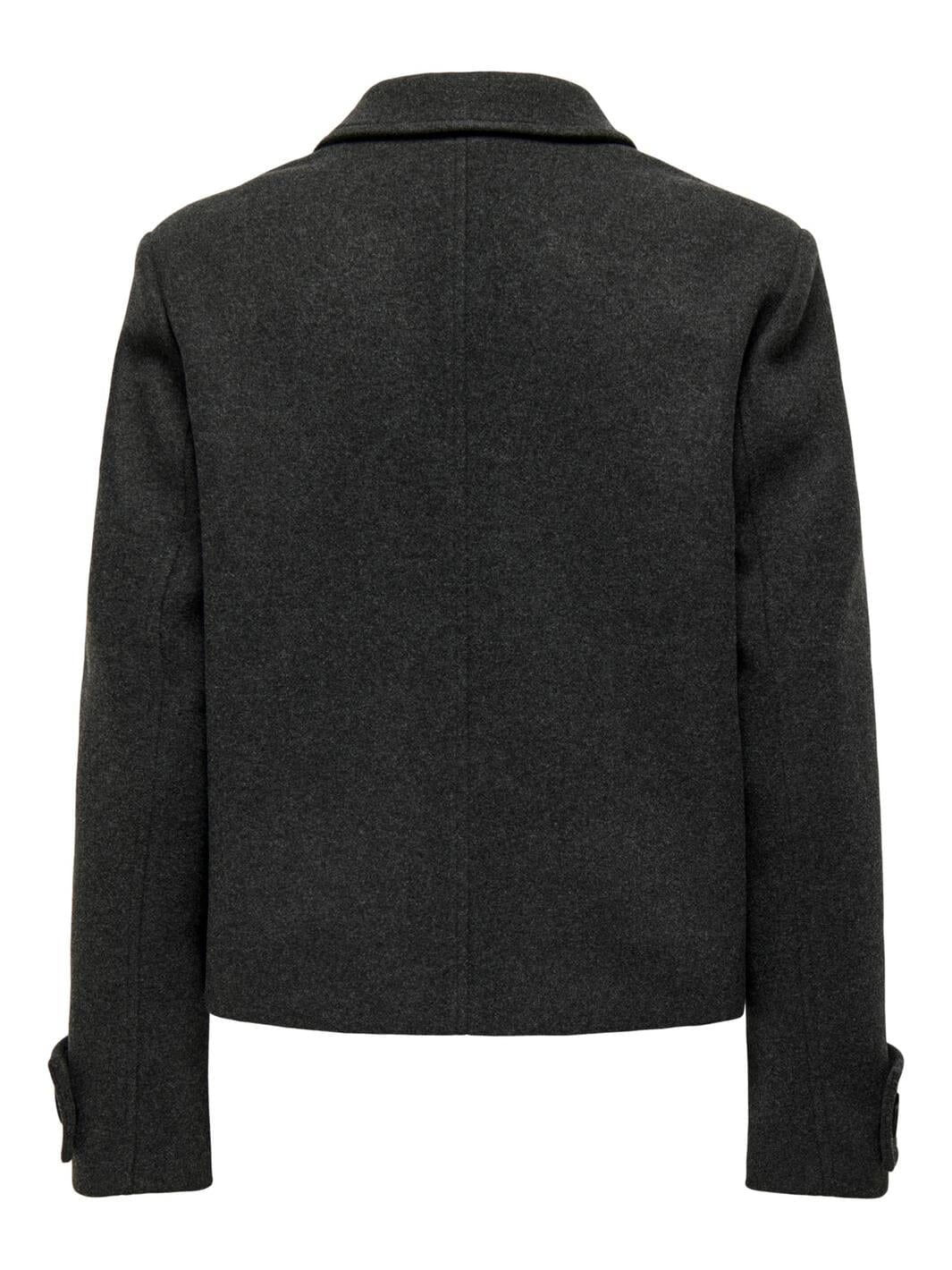 Only Onlfreja Life Short Db Jacket 4475417 dark grey melange