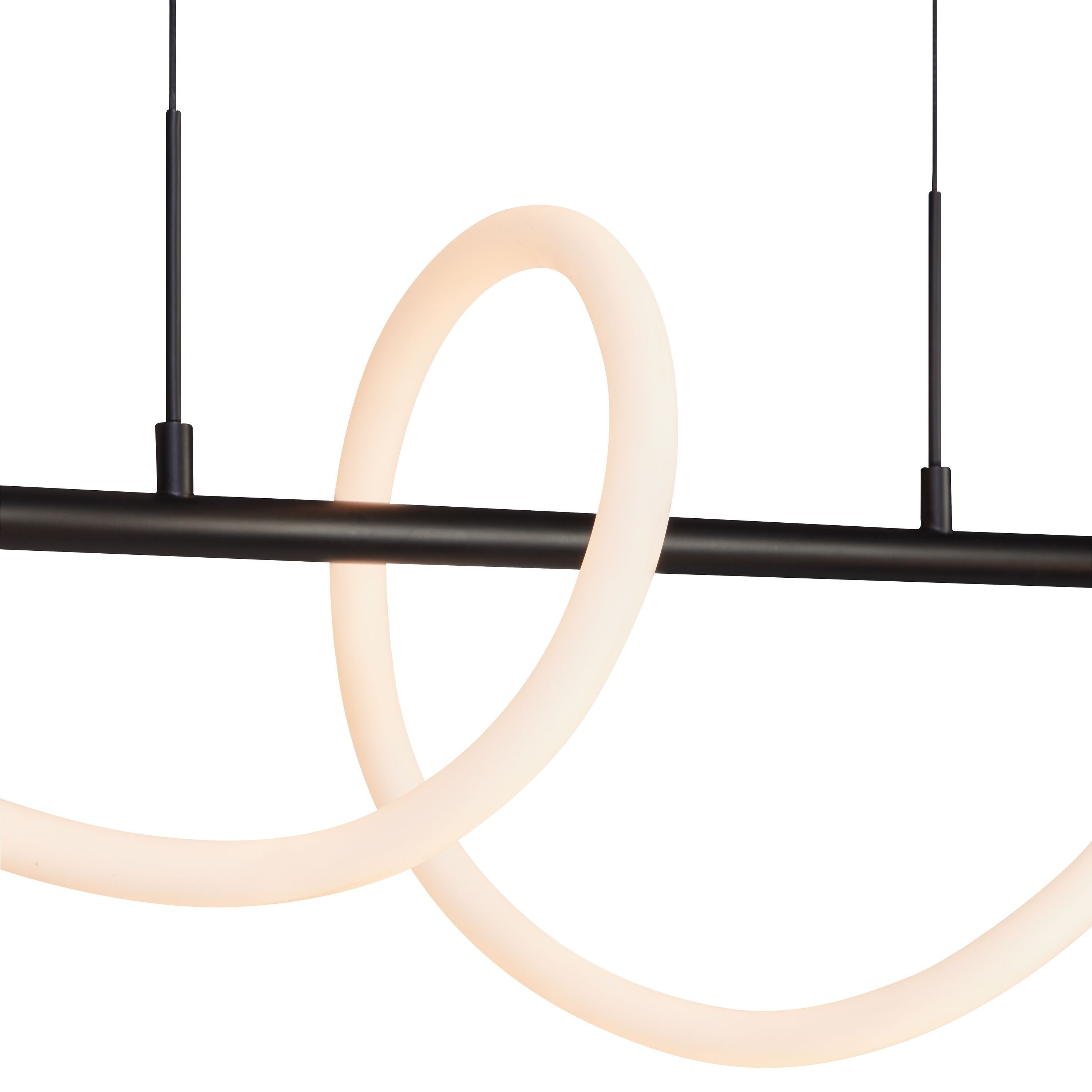 ZARO Hängeleuchte - Schwarz / B: 140.0 cm x T: 20.0 cm x H: 20.0 cm