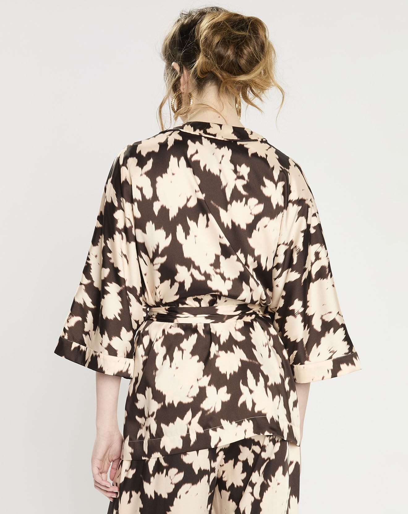 Zapa Top Kimono fluide Vieran chocolat