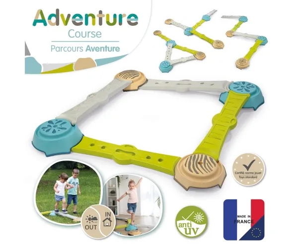 Smoby Adventure Balance Course, 2 År, 6 År, Plast, Flerfarvet