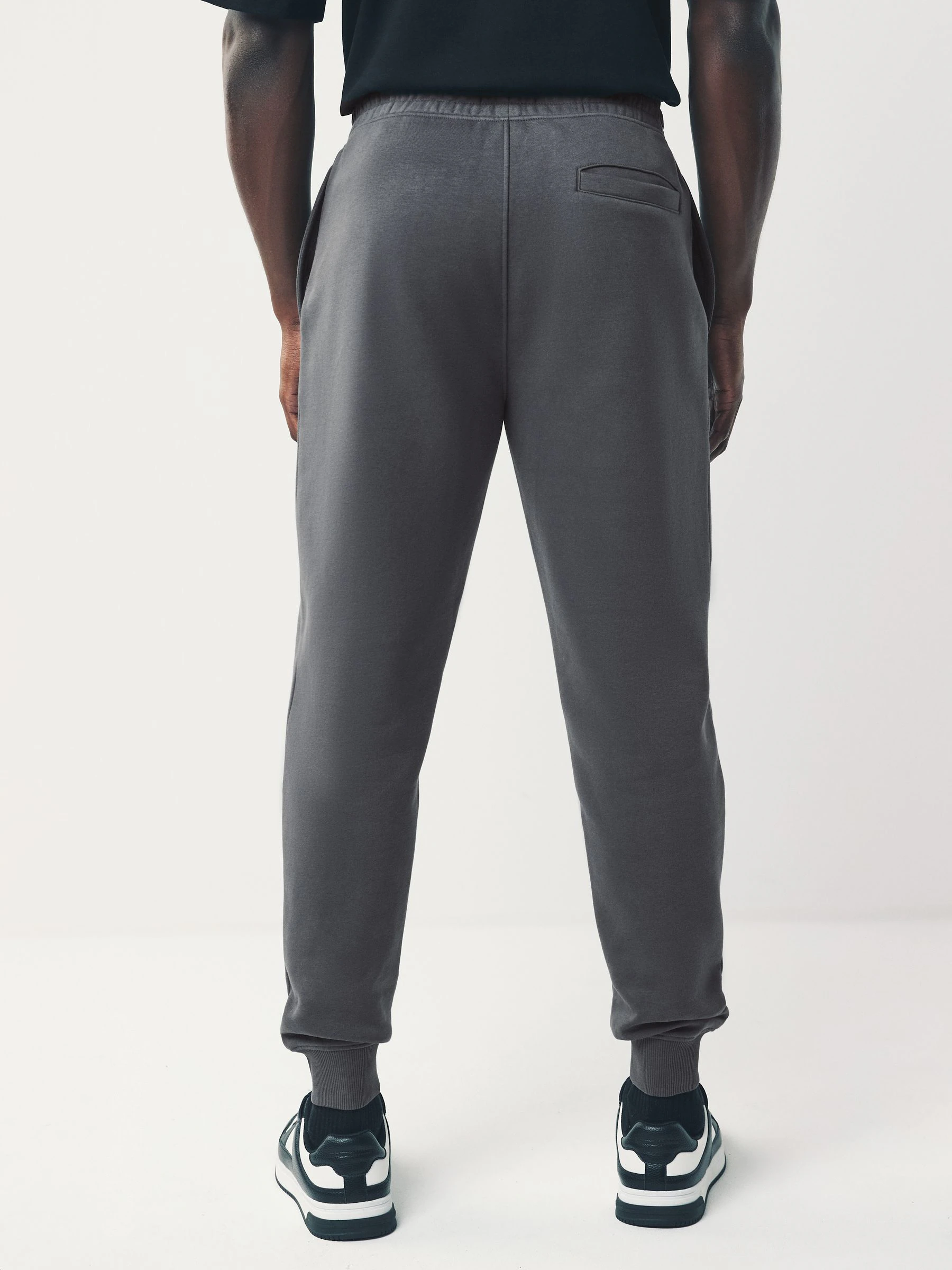 Leisteen grijs - Slim Fit - Katoenrijke Jersey Joggingbroeken