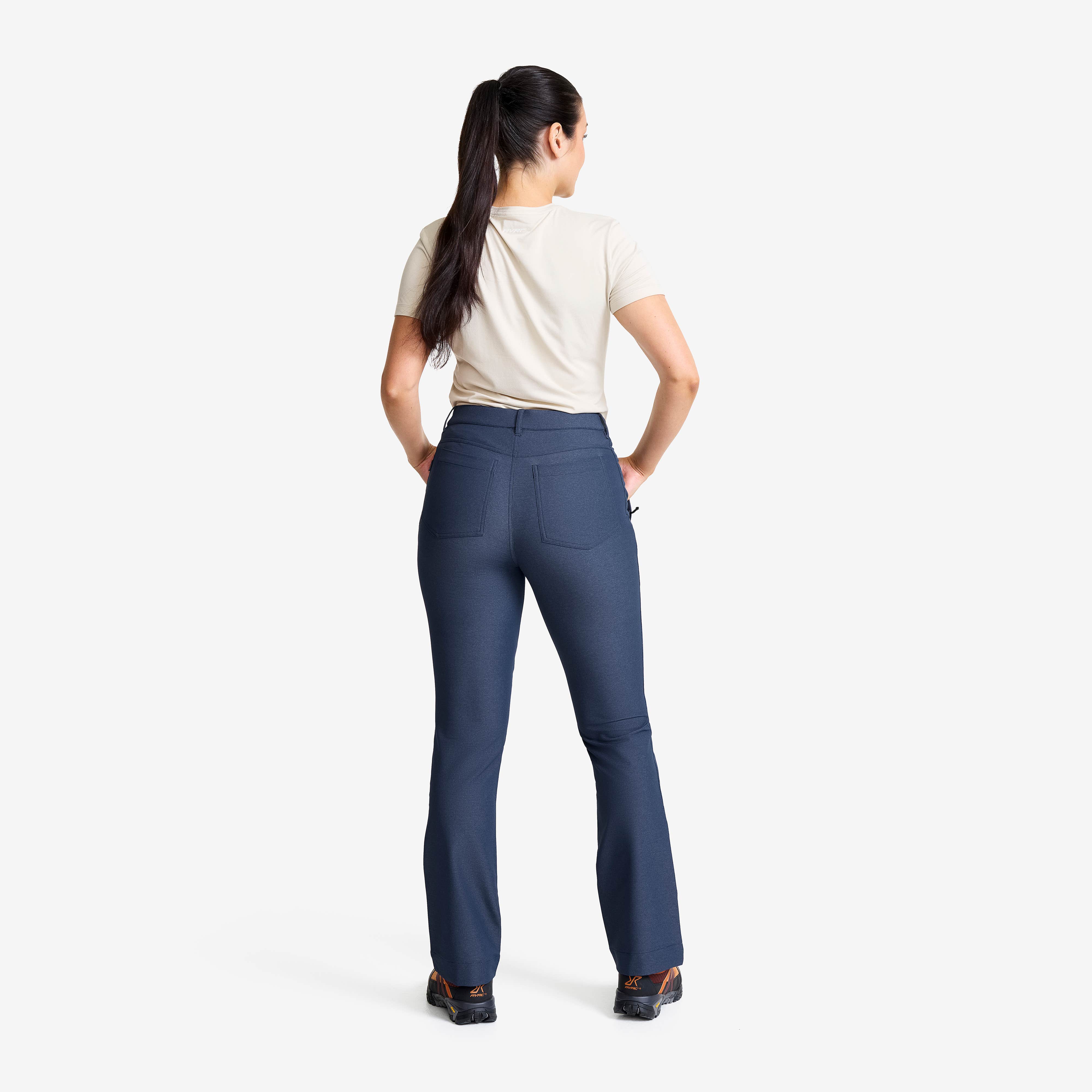 Journey High-waist Pants Dame Dark Blue Melange