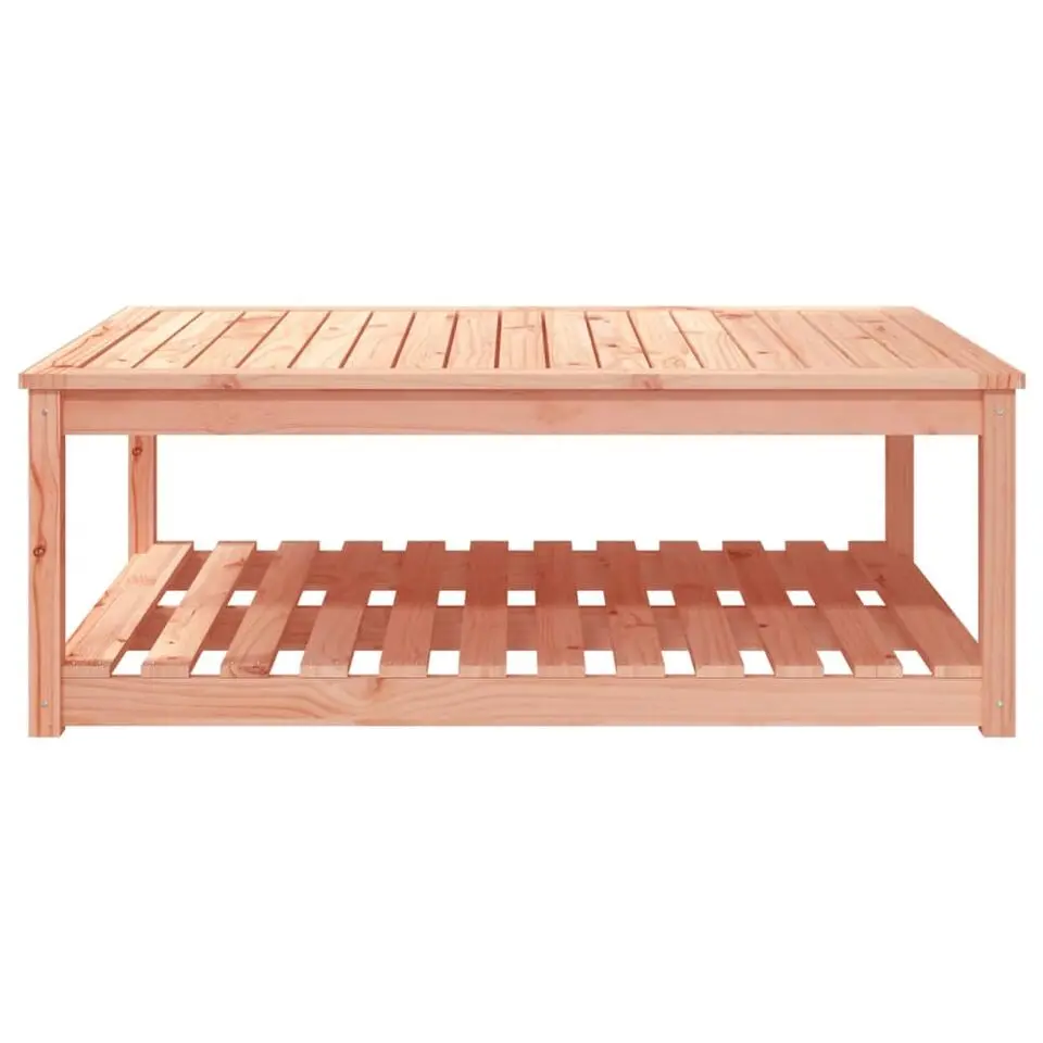 vidaXL - Loungetafel met opbergruimte - Naturel - Douglashout - 121x82,5x45 cm