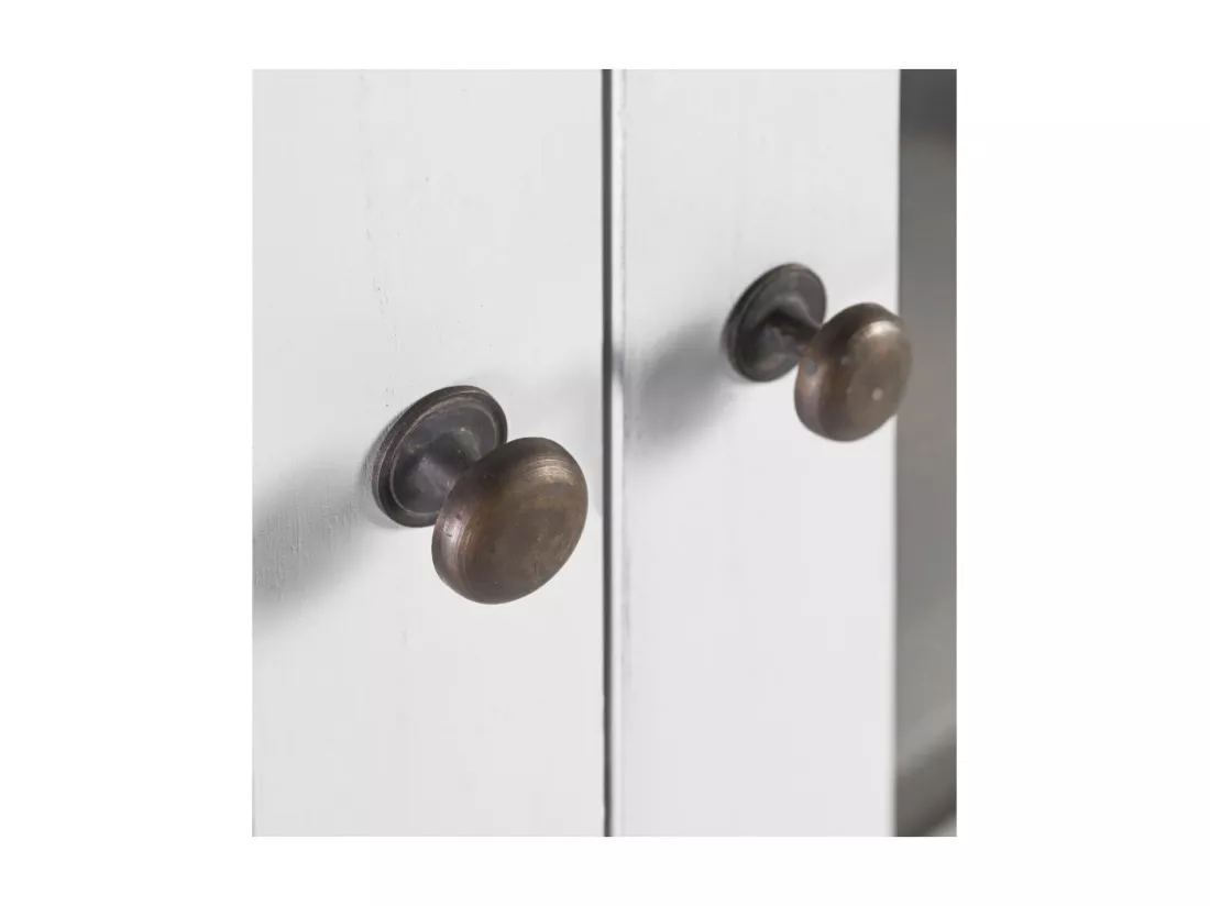 Vaisselier bronze Bois-Bronze Blanc - Mélicia Décoration d'Autrefois