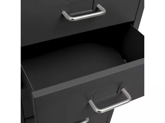 Classeur mobile Anthracite 28x41x109 cm Métal