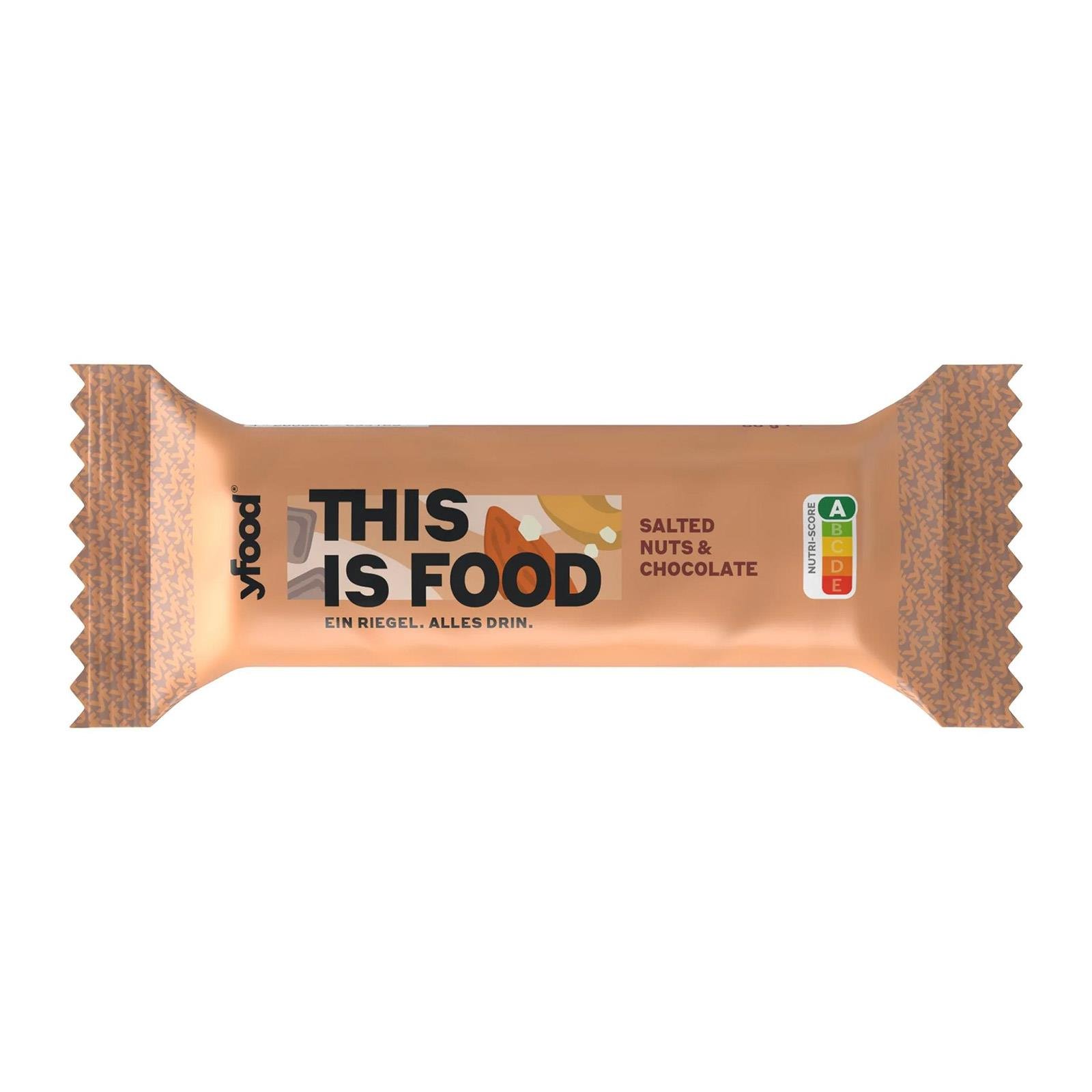 YFood Riegel Salted Nuts& Chocolate