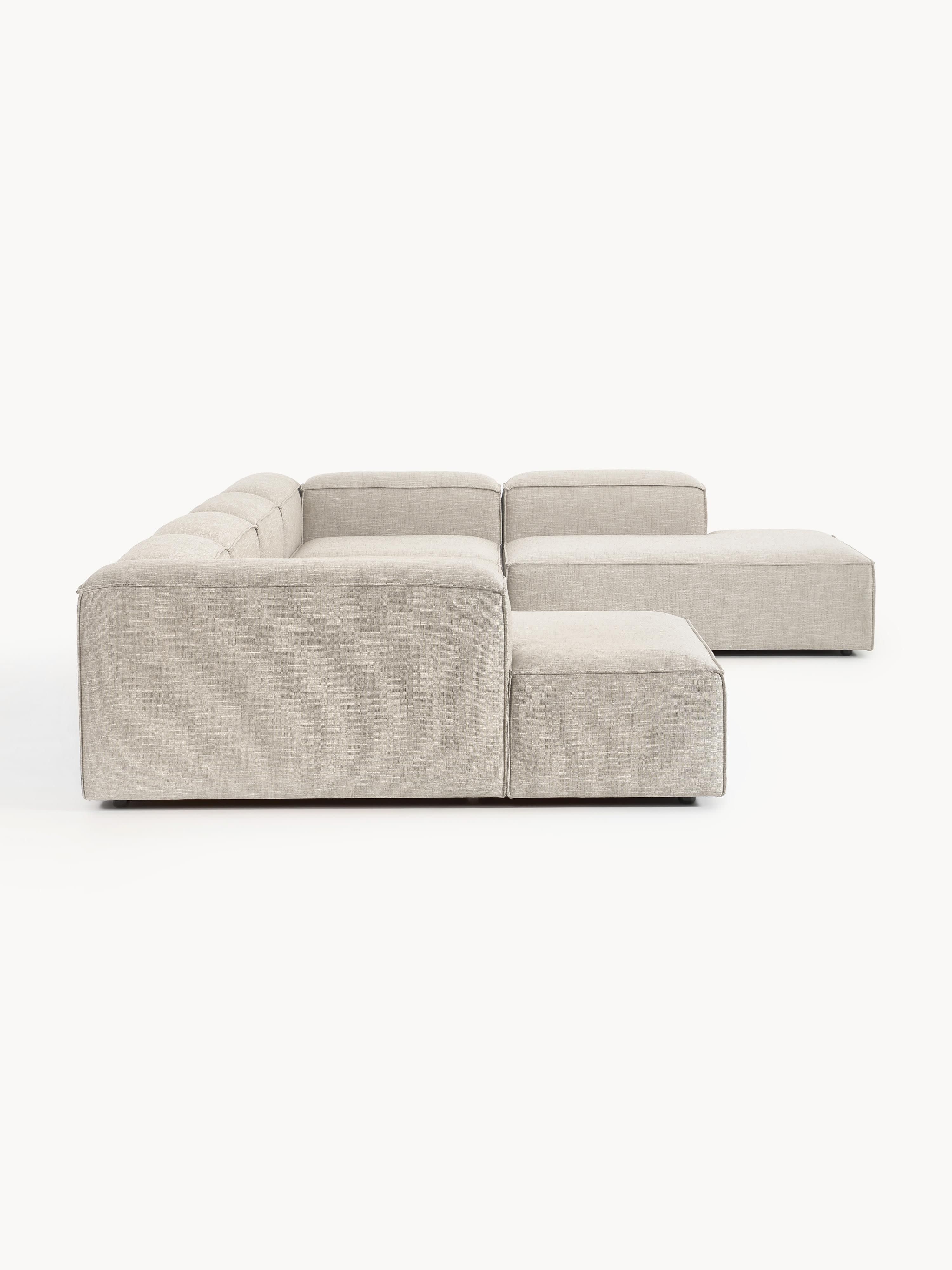 Modulaire U-bank Lennon van linnenmix