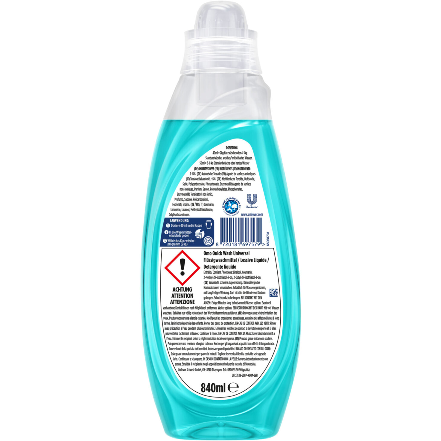 Omo Quick Wash Universal 21 Waschgänge